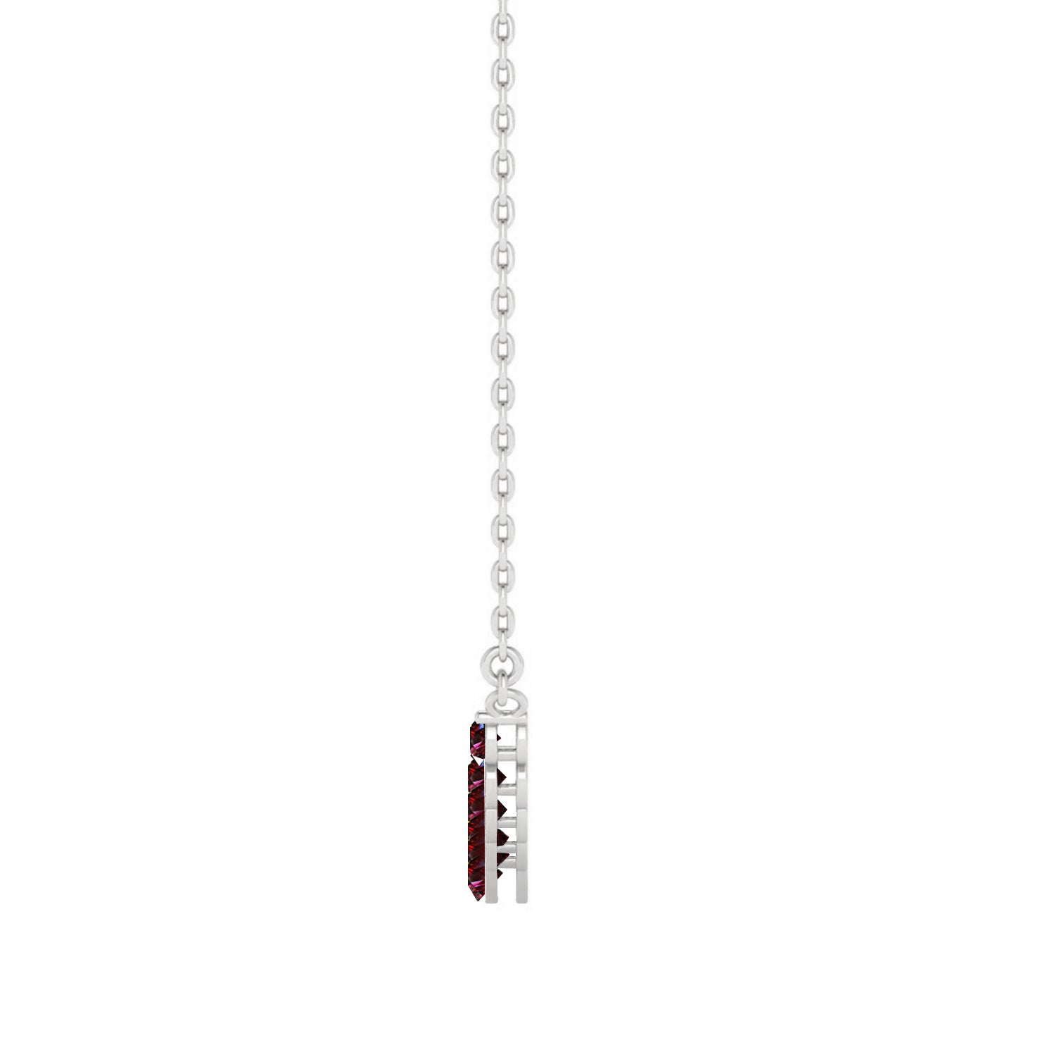 Graduated Birthstone Necklace in 925 Sterling Silver | Adjustable 16–20" Chain | Personalized Gift for Women