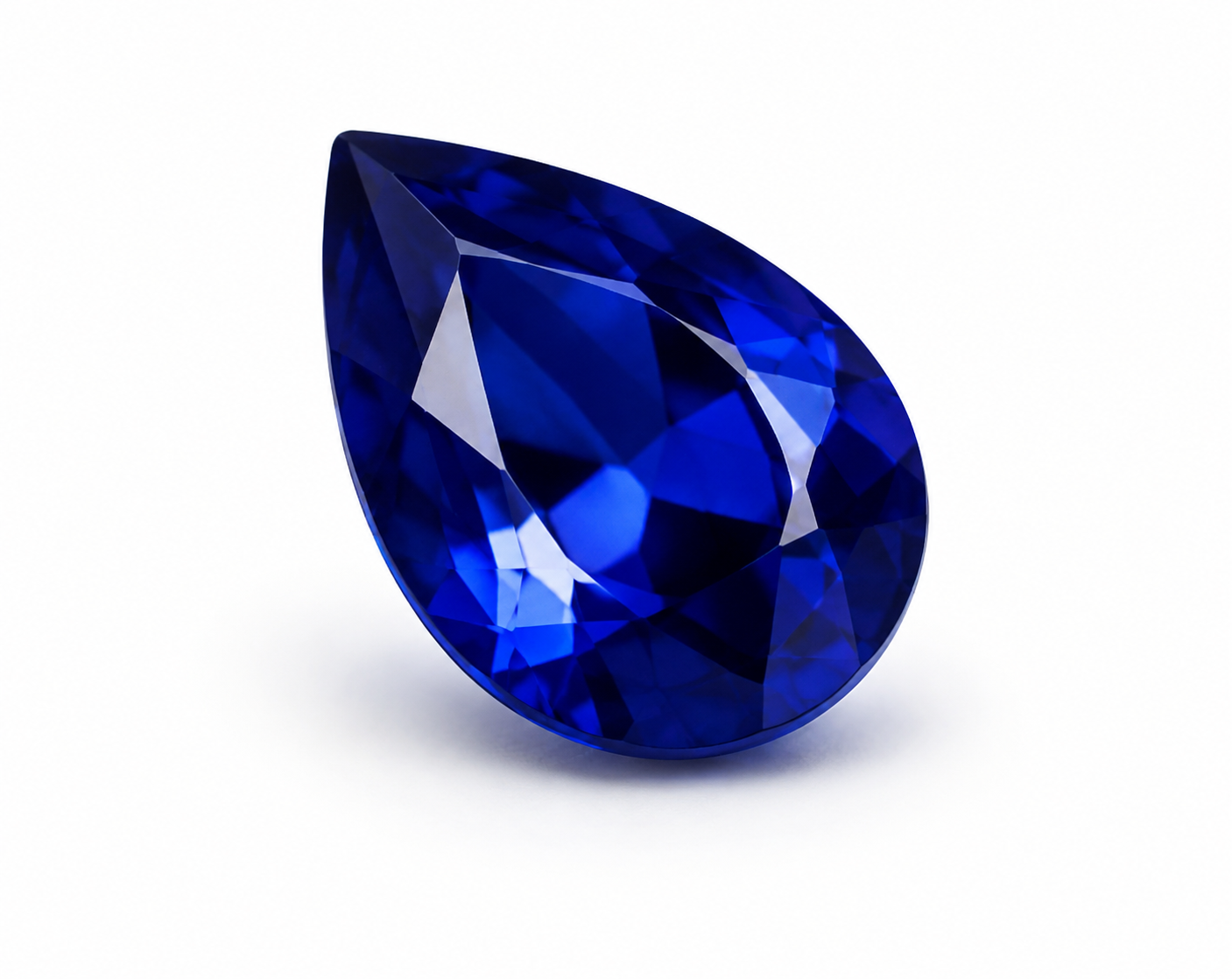 Pear Blue Sapphire
